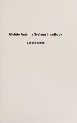 Mobile antenna systems handbook