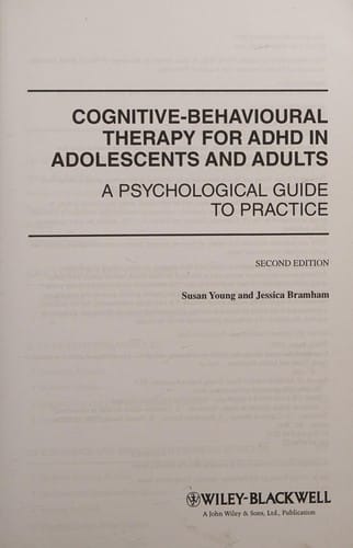 Cognitive-behavioural therapy for ADHD in adolescents and adults