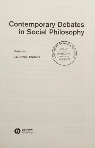 Contemporary debates in social philosophy