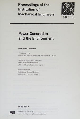Power generation and the environment