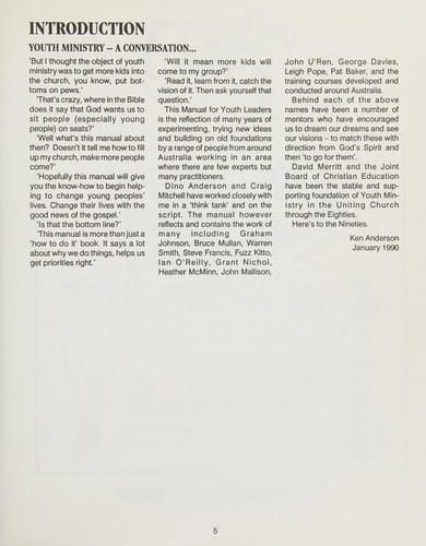 How to work with young people