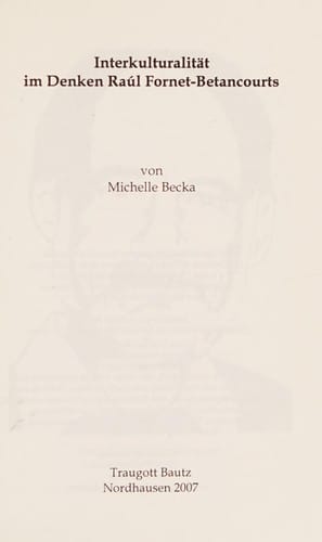 Interkulturalität im Denken Raul Fornet-Betancourts