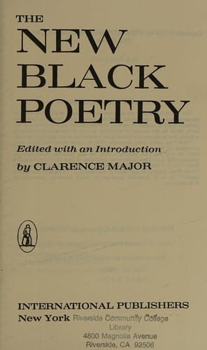 The new black poetry
