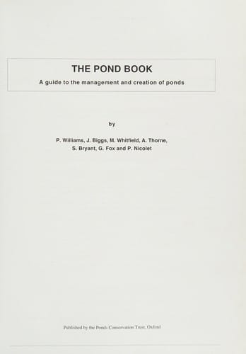 The Pond book