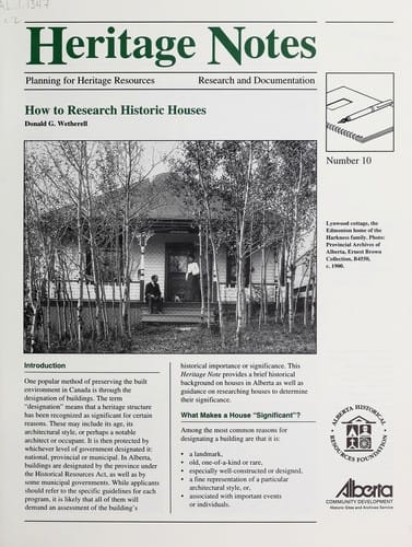 How to research historic houses