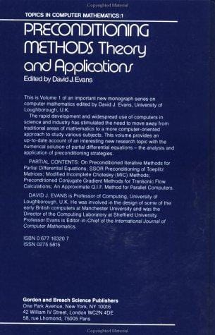 Preconditioning methods