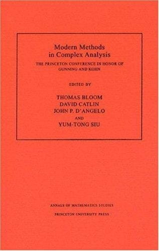 Modern Methods in Complex Analysis