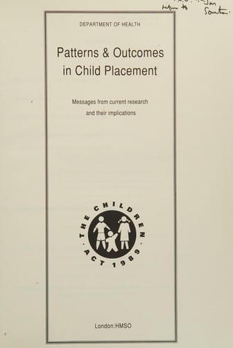 Patterns & outcomes in child placement