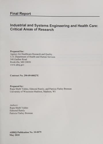 Industrial and systems engineering and health care