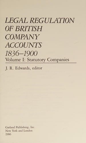 Legal regulation of British company accounts, 1836-1900