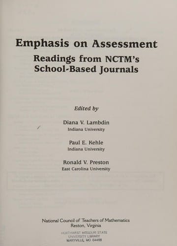 Emphasis on assessment