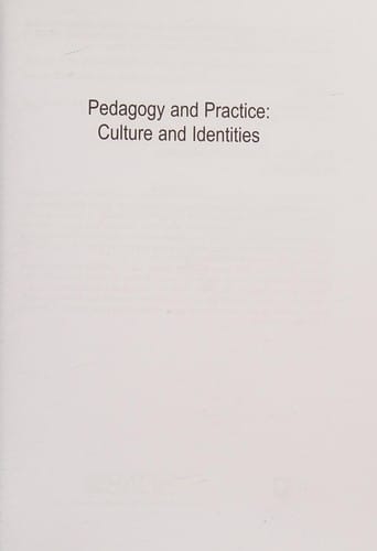Pedagogy and practice