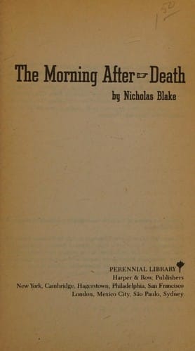 The morning after death