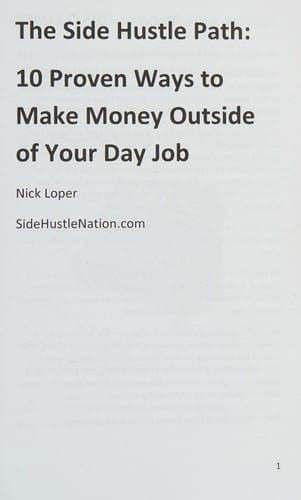 The side hustle path