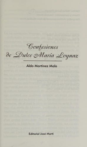 Confesiones de Dulce María Loynaz
