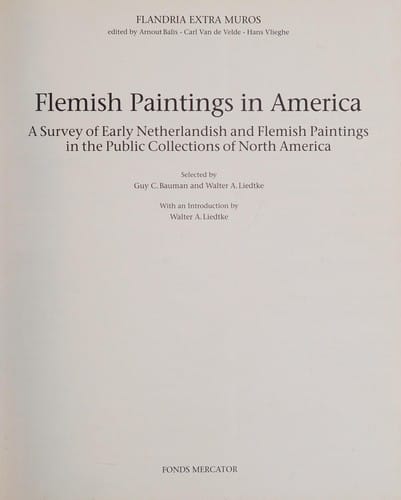 Flemish paintings in America