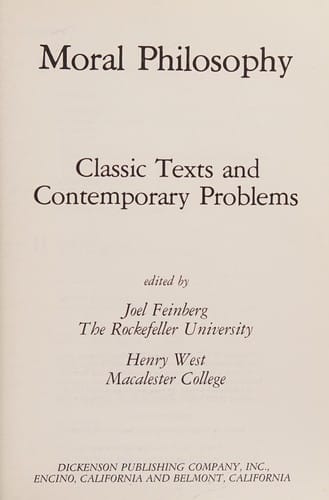 Moral philosophy
