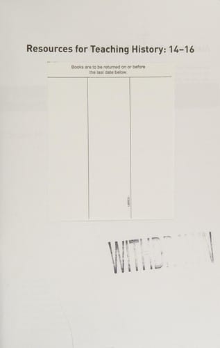 Resources for teaching history