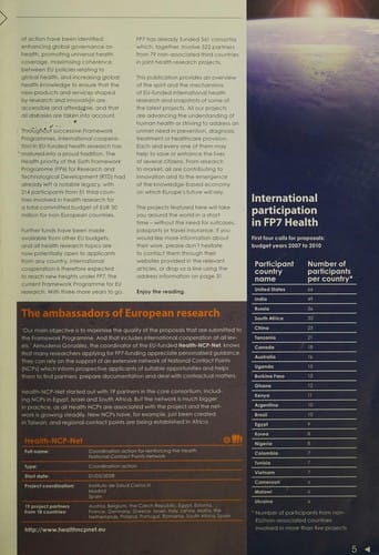 International cooperation in EU-funded health research