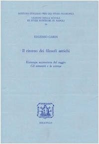 Il ritorno dei filosofi antichi