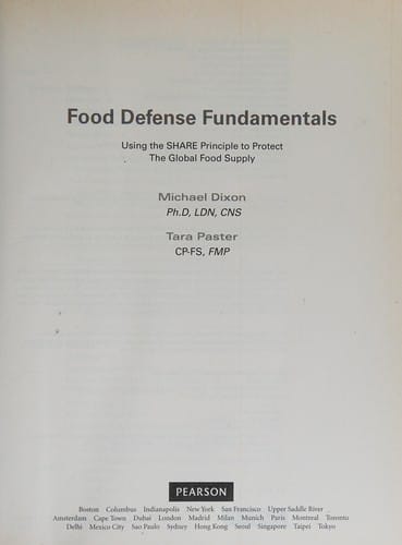 Food defense fundamentals