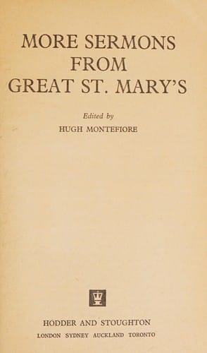 More sermons from Great St Mary's