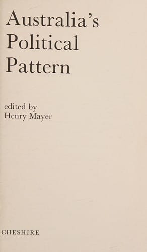 Australia's political pattern