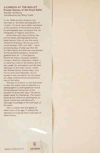 A camera at the ballet