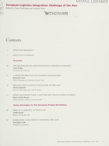 European logistics integration