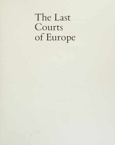 Last courts of Europe