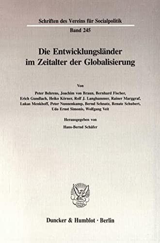 Die Entwicklungsländer im Zeitalter der Globalisierung