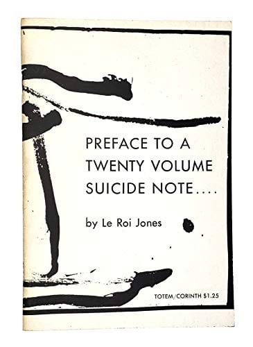 Preface to a twenty volume suicide note