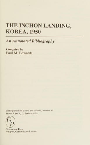 The Inchon Landing, Korea, 1950