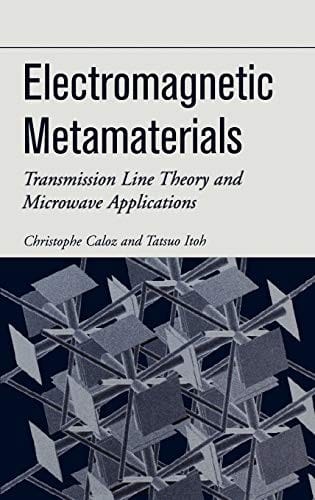 electromagnetic metamaterials transmission line theory and microwave applications