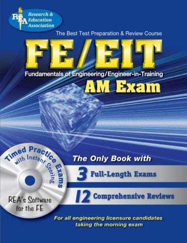 FE/EIT AM w/CD-ROM  (REA) - The Best Test Prep for the Engineer in Training Exam