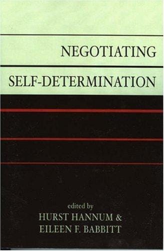 Negotiating self-determination