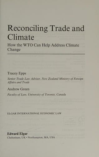 Reconciling trade and climate
