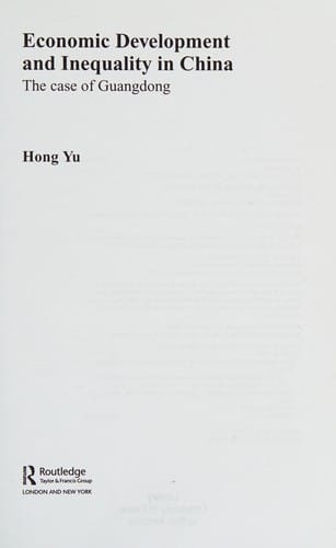 Economic development and inequality in China