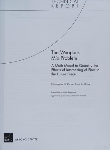 The weapons mix problem