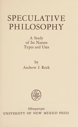 Speculative philosophy