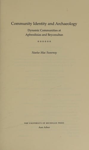 Community identity and archaeology
