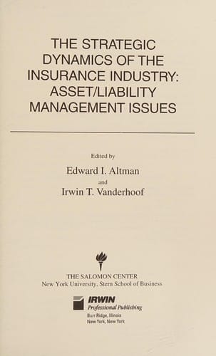 The strategic dynamics of the insurance industry