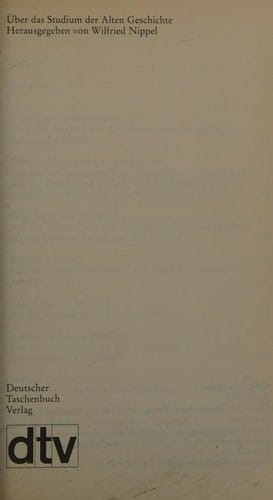 Über das Studium der Alten Geschichte