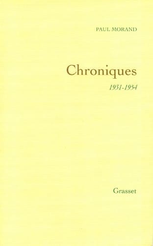 Chroniques, 1931-1954