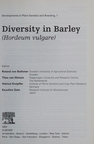 Diversity in barley