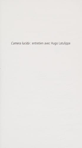 Camera lucida