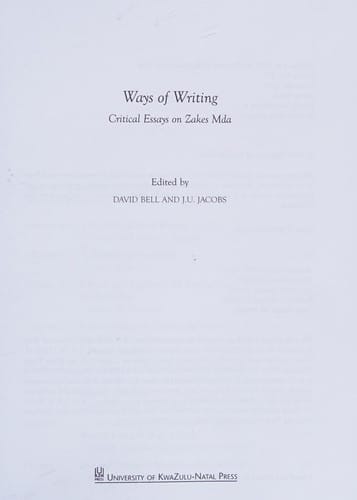 Ways of writing