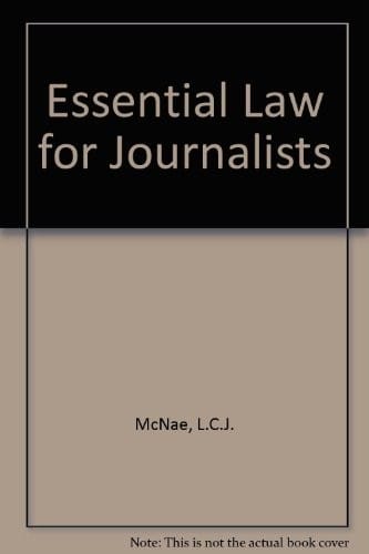 McNae's essential law for journalists
