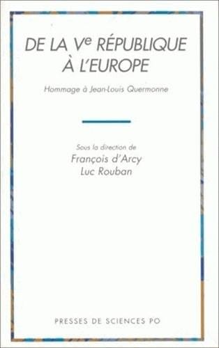De la Ve République à l'Europe