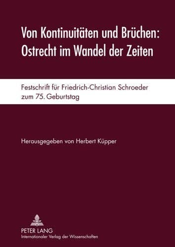 Von Kontinuitäten und Brüchen
